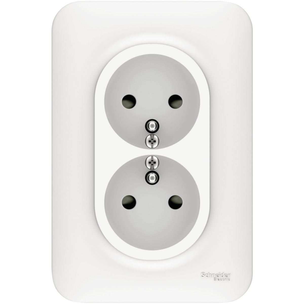 SCHNEIDER ELECTRIC - Prise de courant Ovalis - double - 2x2P+T