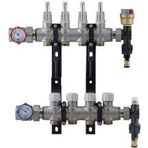 Kit collecteur laiton et polymère avec débit-mètre 6 voies 26 x 34 réf. 20320620