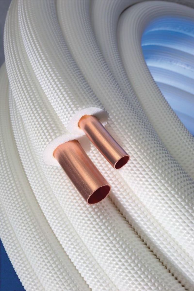 Cuivre Isol/é 1//4 3//8 ExcLent Climatiseur Mini-Ligne De 7M Pour Conduits De Fils