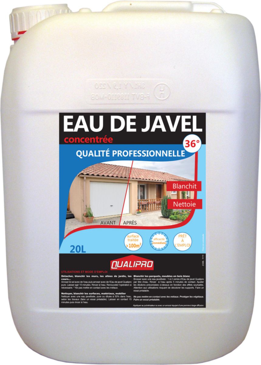 QUALIPRO Eau de javel 20L Qualipro Réf. 00071510167 Clim+
