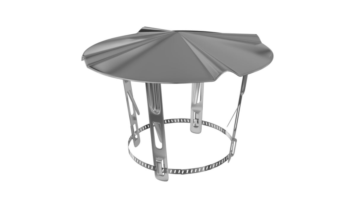 TEN Chapeau chinois inox 10 x 140 réf. 000002 Clim+