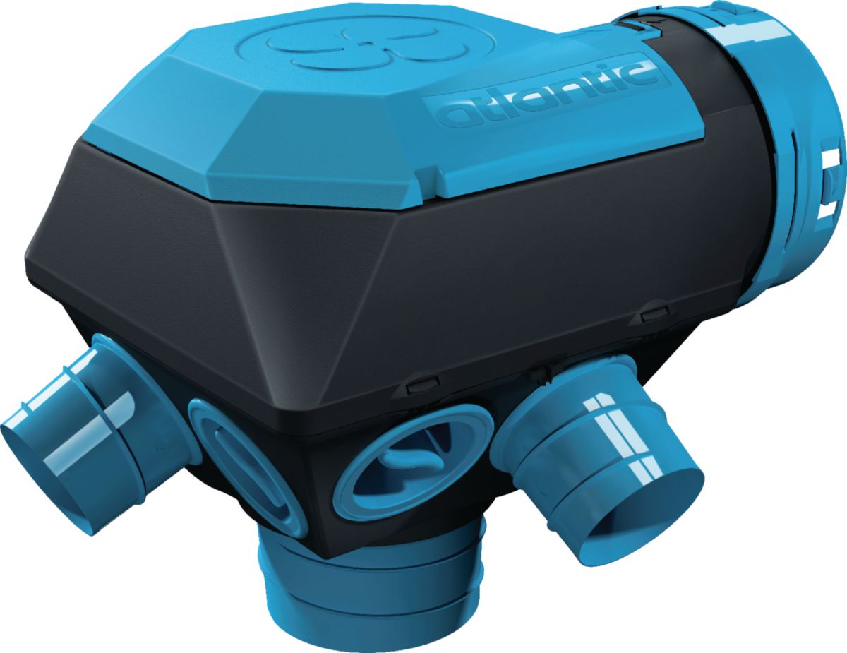 Vmc Simple Flux Hygroréglable Basse Consommation ATLANTIC CLIMATISATION VENTILATION - Groupe hygroréglable HYGROCOSY basse consommation classe énergétique B Réf 412101 | Clim+