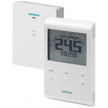 RDE100.1RF Thermostat d'ambiance programmable, programmation hebdo. sans fils réf. S55770-T282