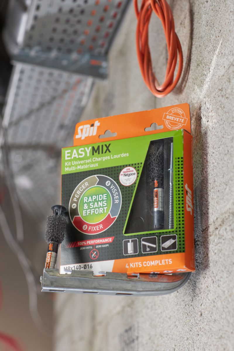 Cheville Easy-Mix Kit M8 x 140 - BLISTER de 4 pièces Réf. 060197