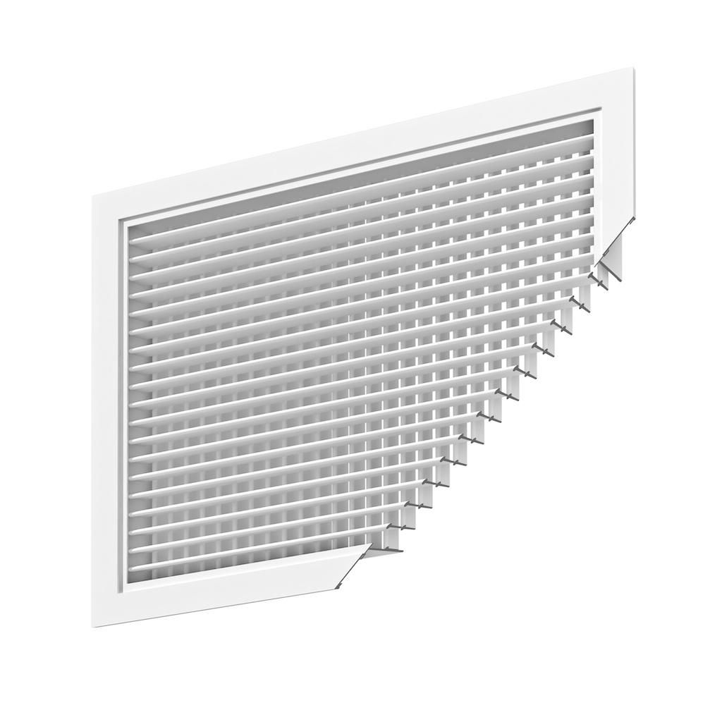 Pour hotte dair SHL, /Ø 125 mm Grille /à lamelles Grille da/ération en acier inoxydable Protection contre les intemp/éries